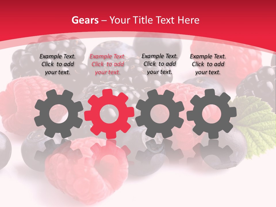 Blackberry Ingredient Light PowerPoint Template