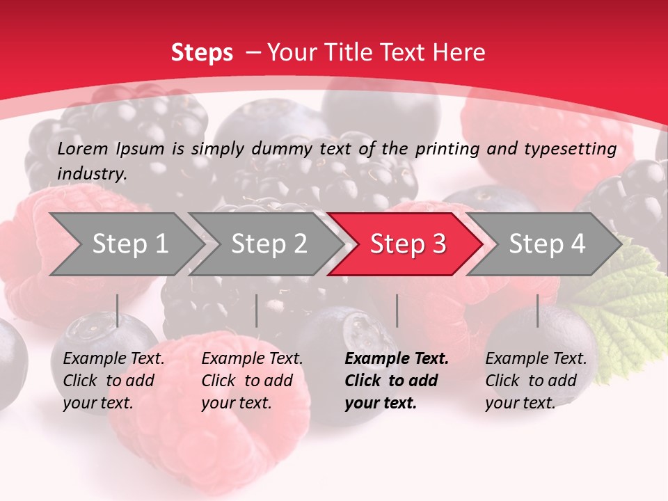 Blackberry Ingredient Light PowerPoint Template