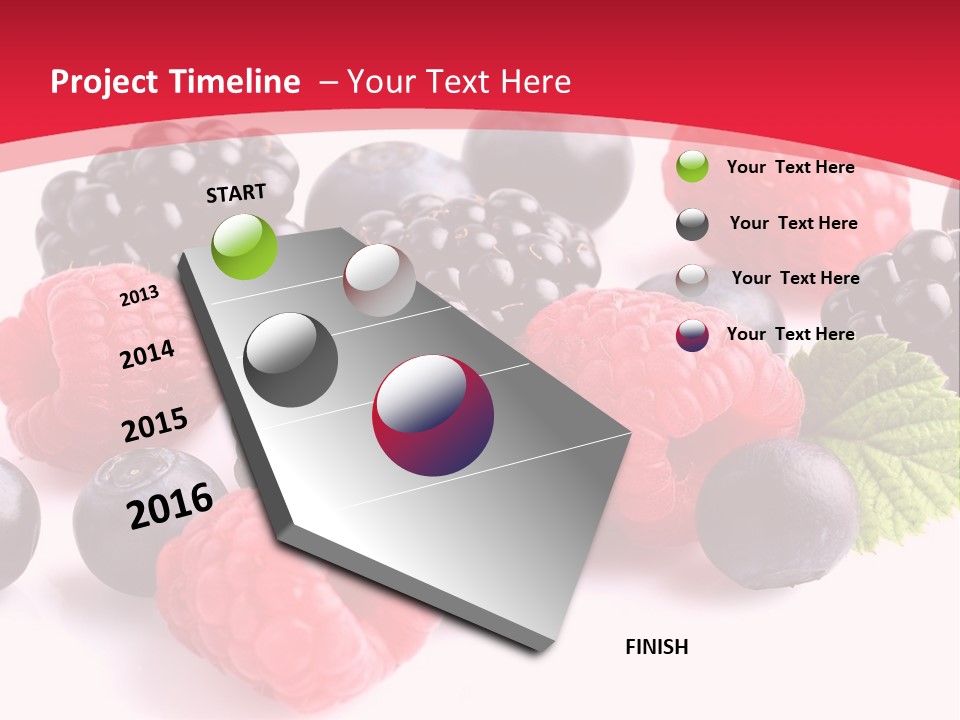 Blackberry Ingredient Light PowerPoint Template