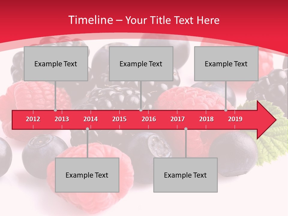 Blackberry Ingredient Light PowerPoint Template
