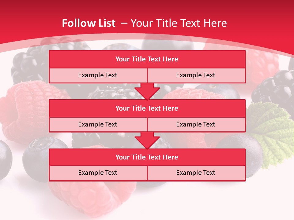 Blackberry Ingredient Light PowerPoint Template