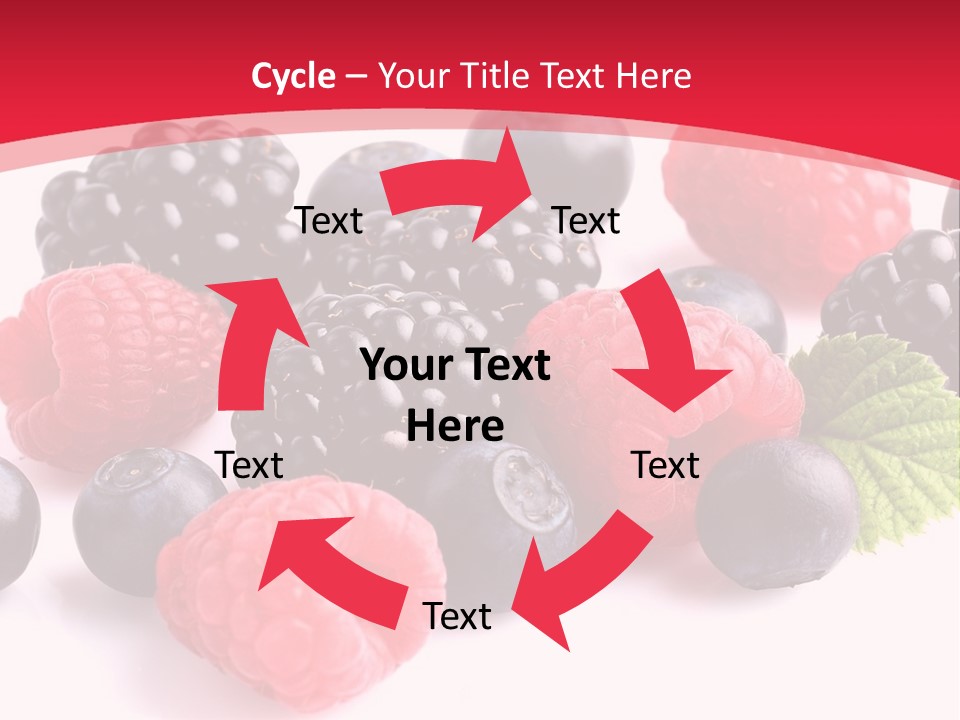 Blackberry Ingredient Light PowerPoint Template