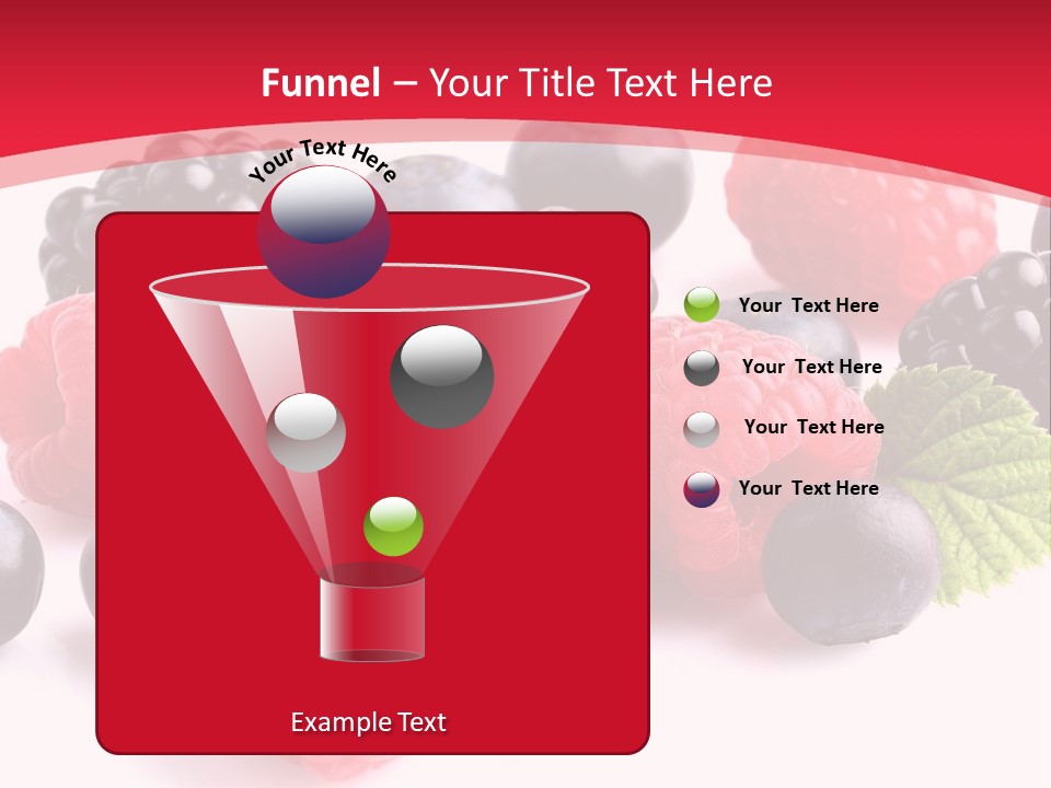 Blackberry Ingredient Light PowerPoint Template
