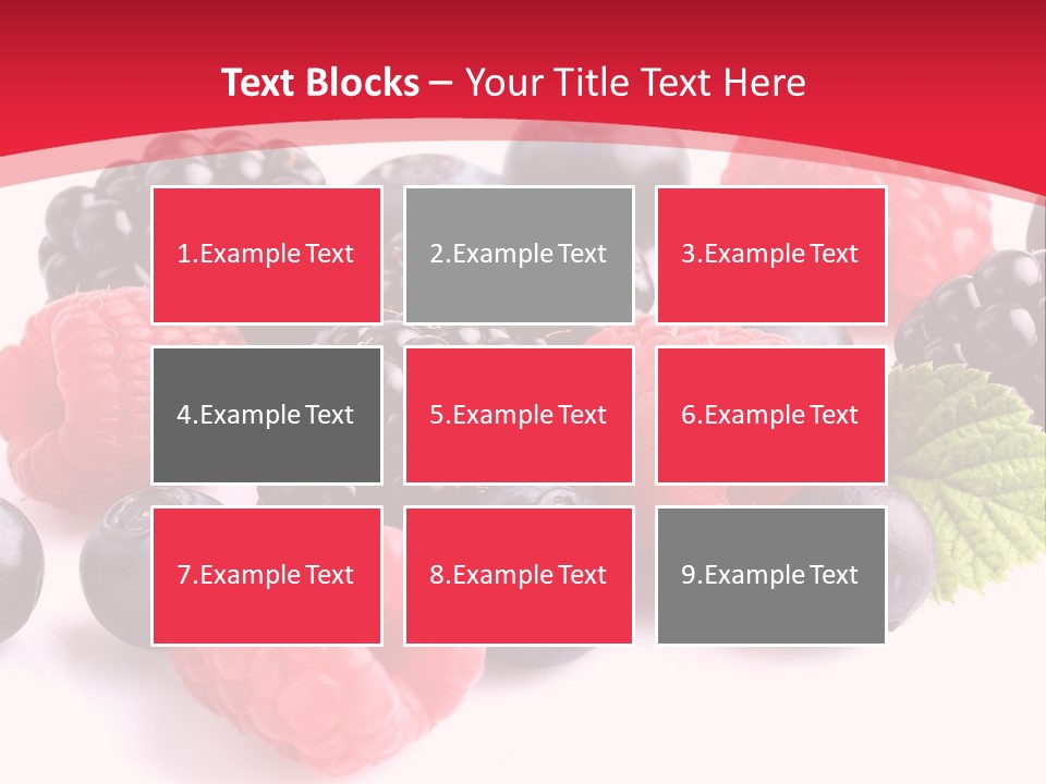 Blackberry Ingredient Light PowerPoint Template