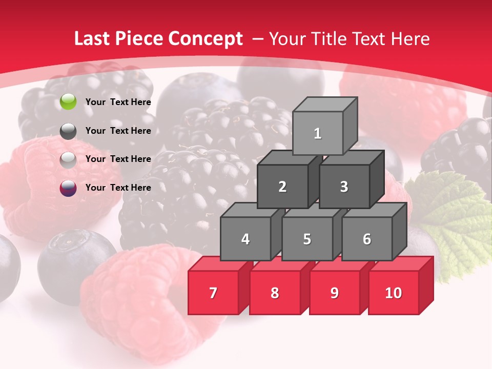 Blackberry Ingredient Light PowerPoint Template