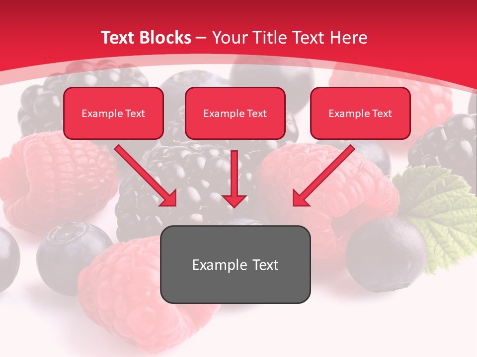 Blackberry Ingredient Light PowerPoint Template