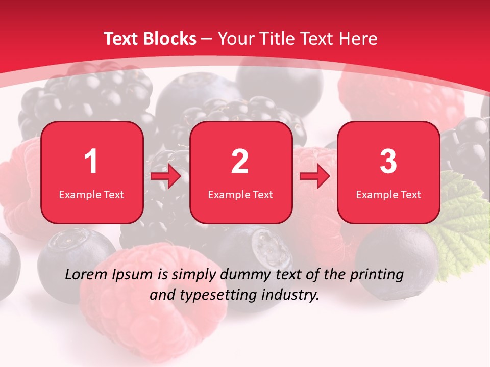 Blackberry Ingredient Light PowerPoint Template