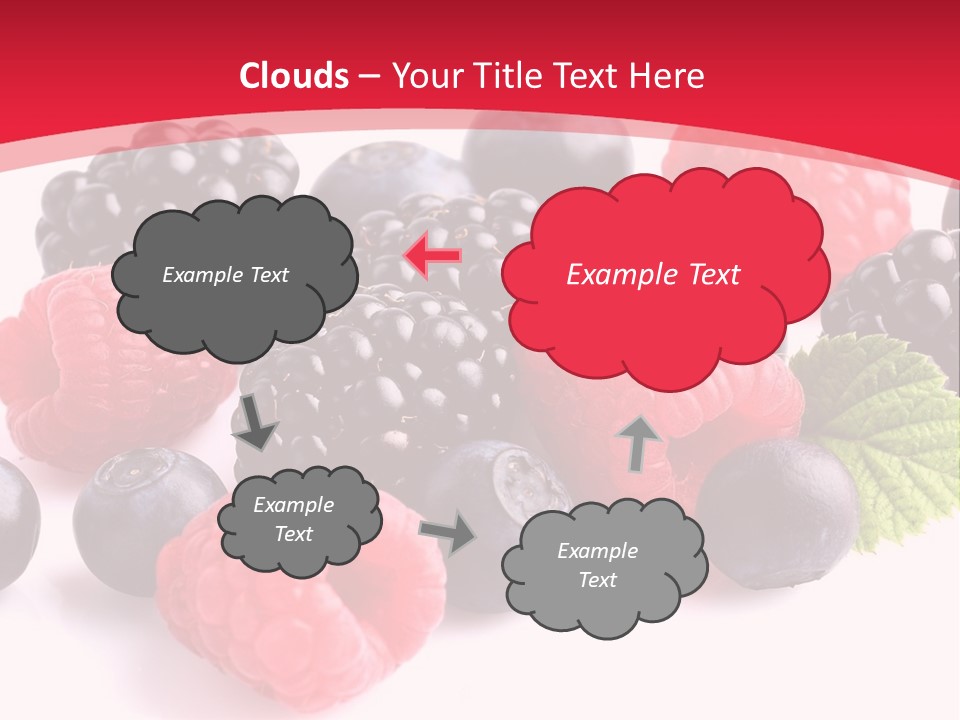 Blackberry Ingredient Light PowerPoint Template