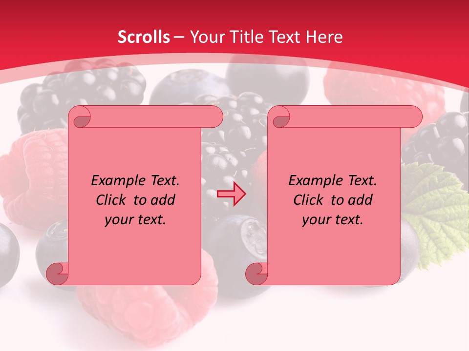 Blackberry Ingredient Light PowerPoint Template