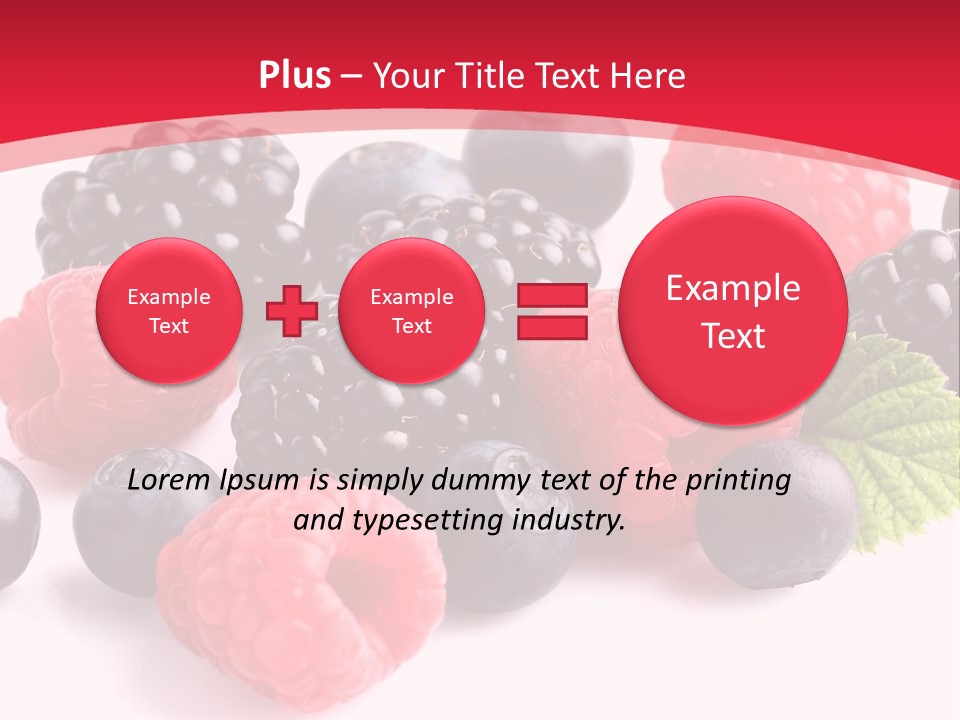 Blackberry Ingredient Light PowerPoint Template