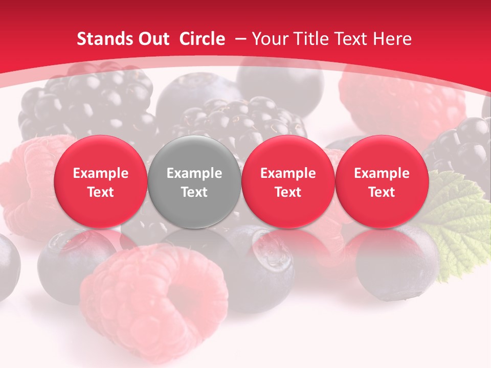 Blackberry Ingredient Light PowerPoint Template