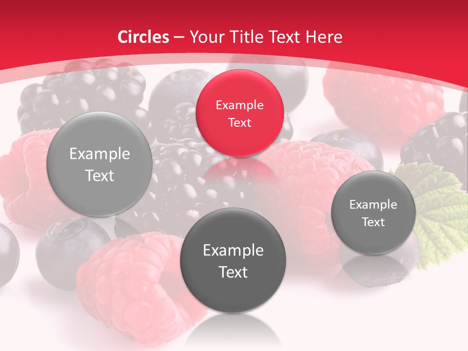 Blackberry Ingredient Light PowerPoint Template