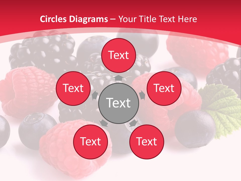 Blackberry Ingredient Light PowerPoint Template