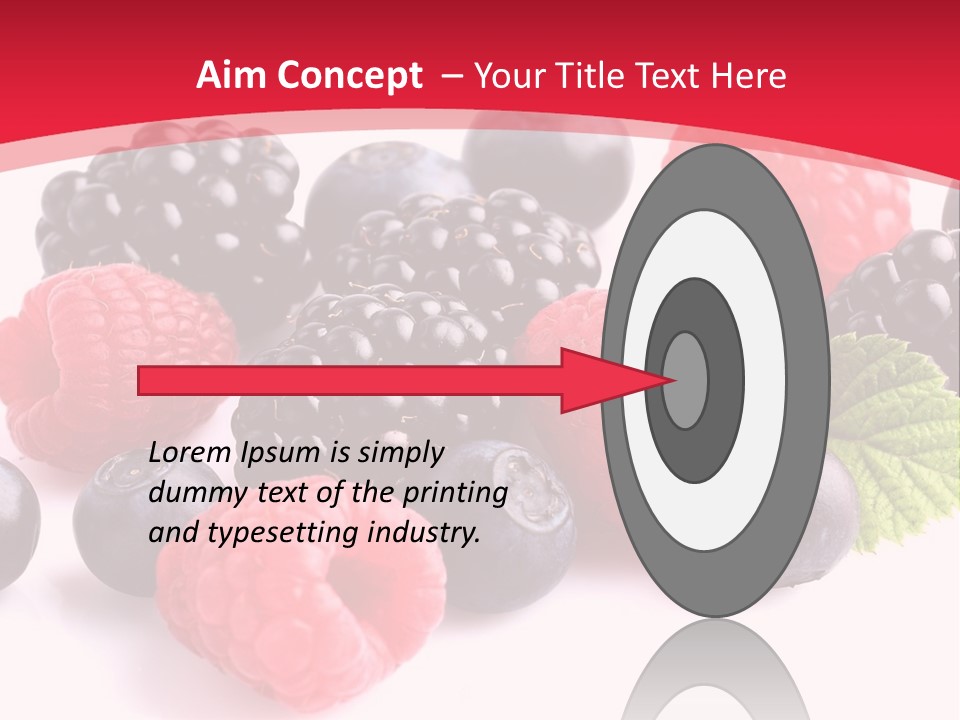 Blackberry Ingredient Light PowerPoint Template