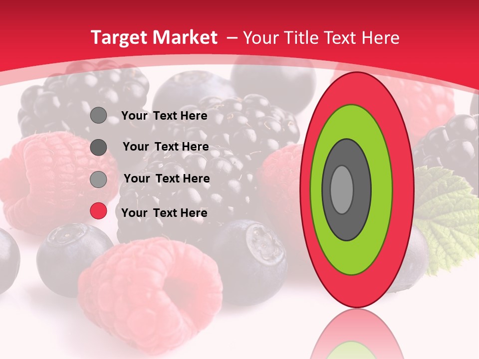 Blackberry Ingredient Light PowerPoint Template