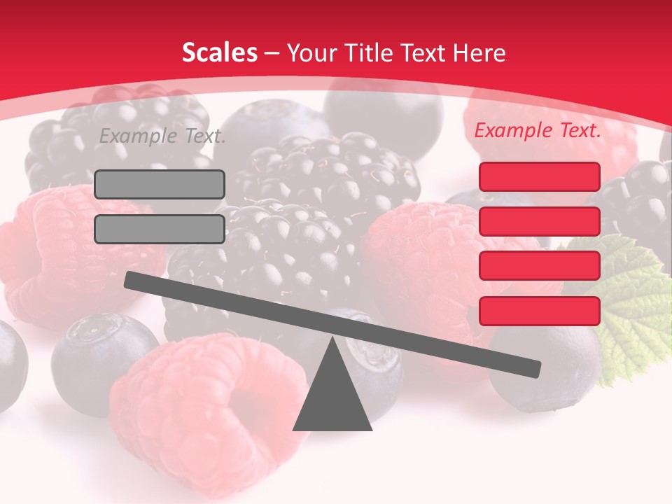 Blackberry Ingredient Light PowerPoint Template