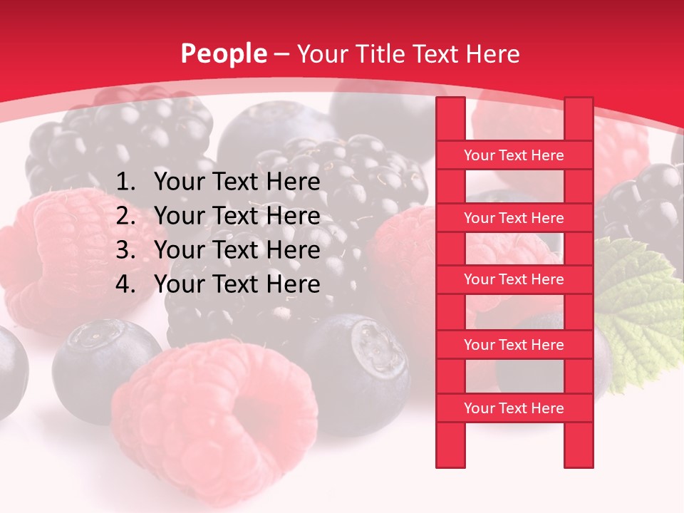 Blackberry Ingredient Light PowerPoint Template