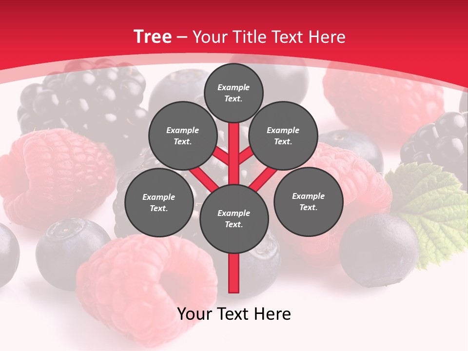 Blackberry Ingredient Light PowerPoint Template