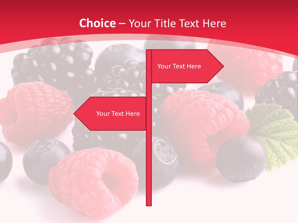 Blackberry Ingredient Light PowerPoint Template