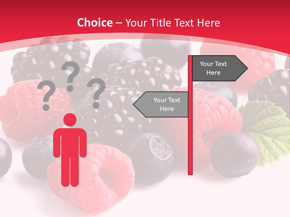 Blackberry Ingredient Light PowerPoint Template