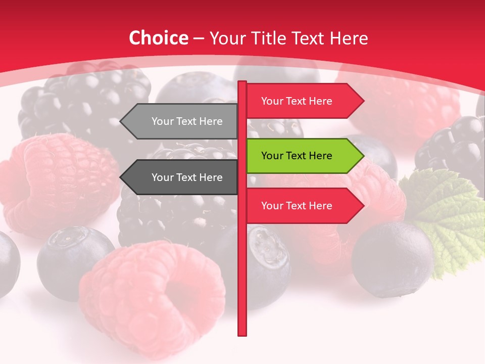 Blackberry Ingredient Light PowerPoint Template