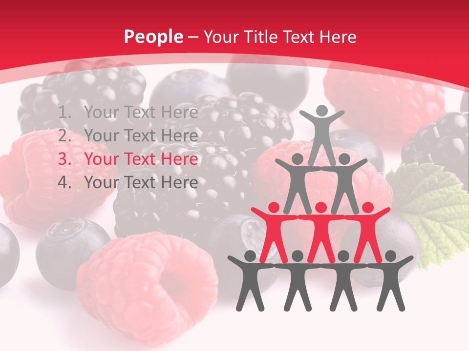 Blackberry Ingredient Light PowerPoint Template