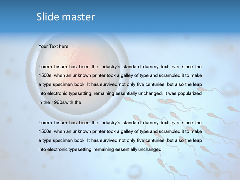 Feminine Cell Win PowerPoint Template