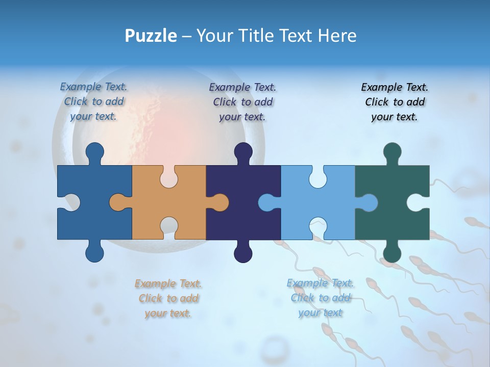 Feminine Cell Win PowerPoint Template