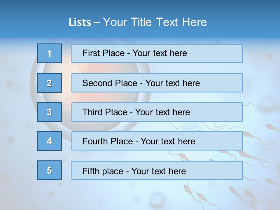 Feminine Cell Win PowerPoint Template