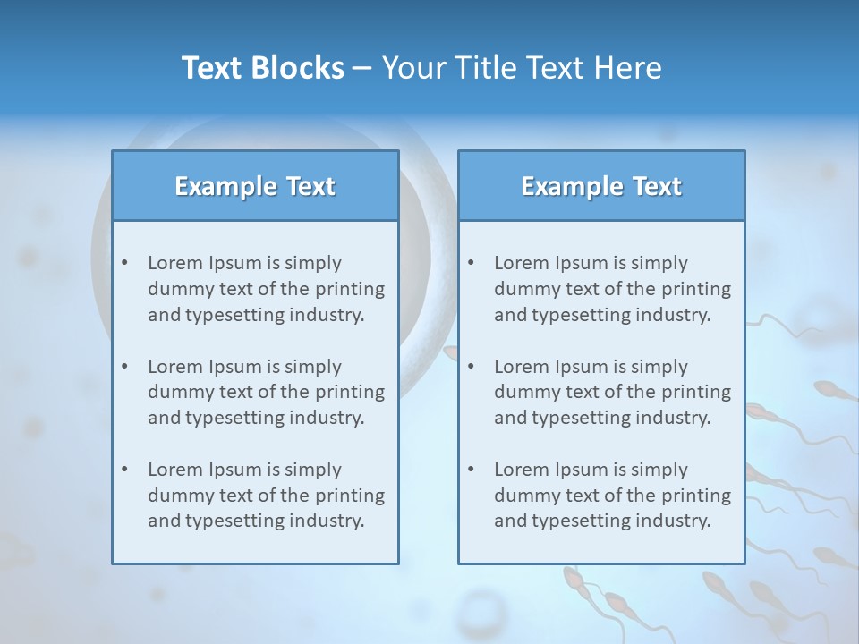 Feminine Cell Win PowerPoint Template