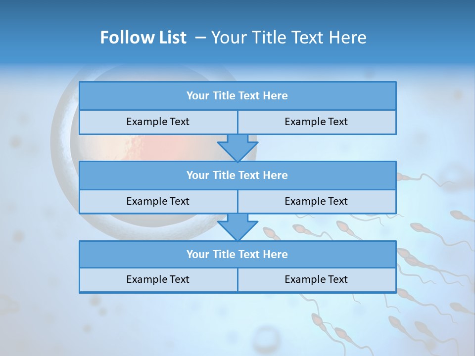 Feminine Cell Win PowerPoint Template