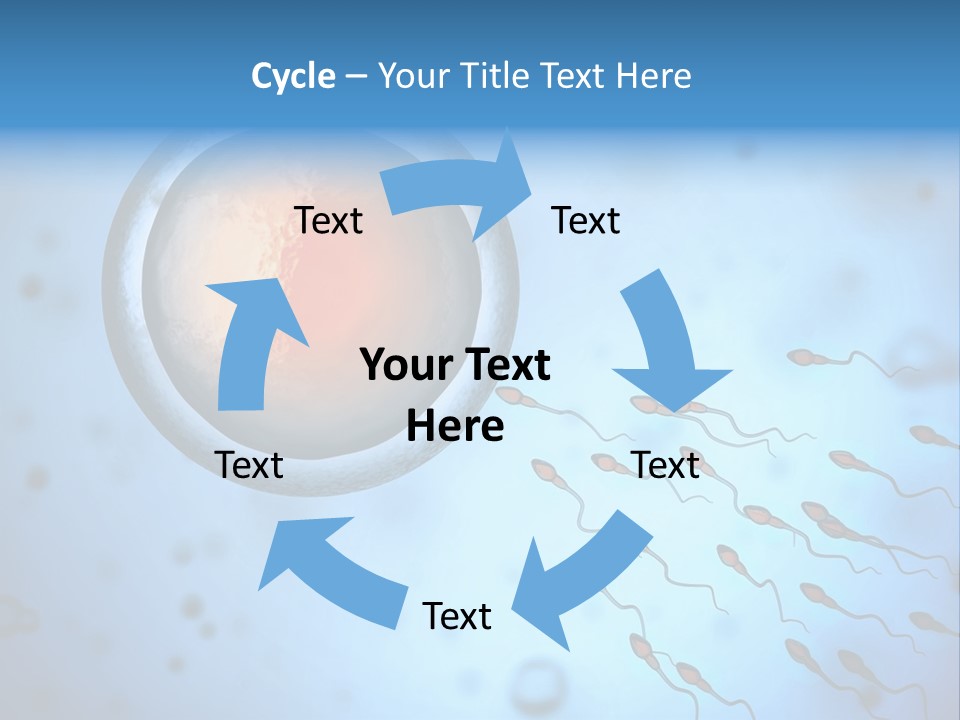 Feminine Cell Win PowerPoint Template