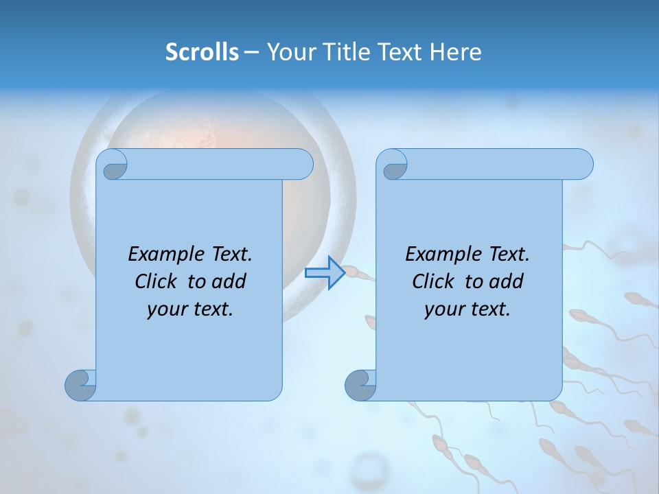 Feminine Cell Win PowerPoint Template