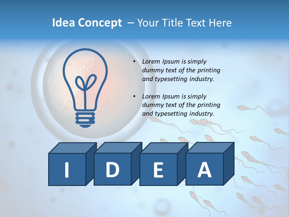 Feminine Cell Win PowerPoint Template