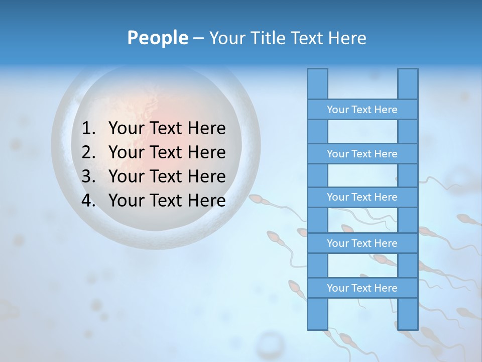 Feminine Cell Win PowerPoint Template
