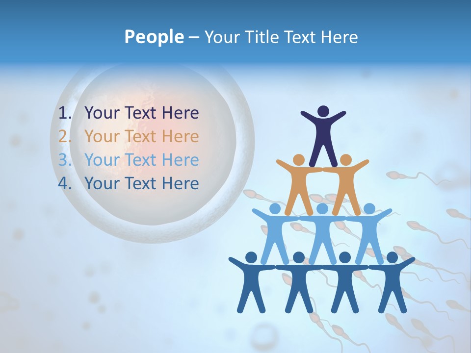 Feminine Cell Win PowerPoint Template