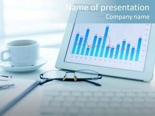 Wireless Cup Tablet PowerPoint Template