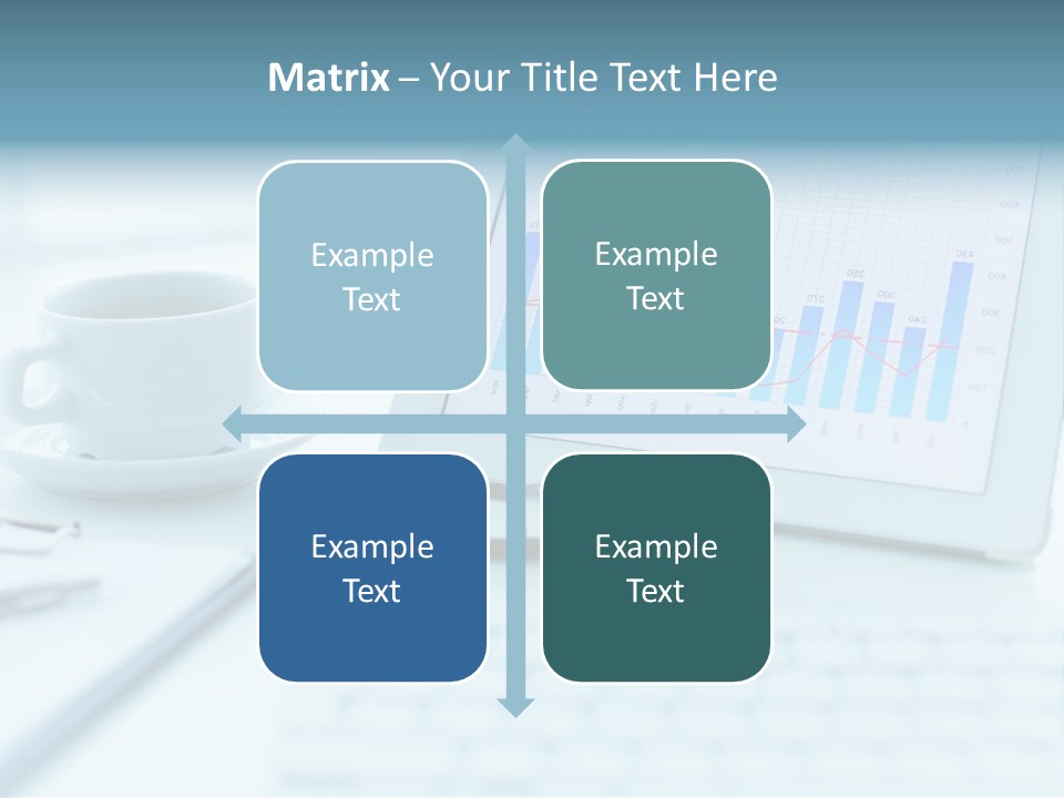 Wireless Cup Tablet PowerPoint Template