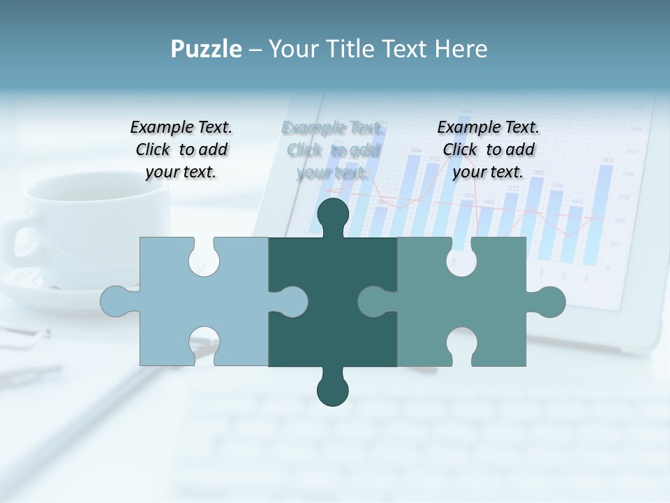Wireless Cup Tablet PowerPoint Template