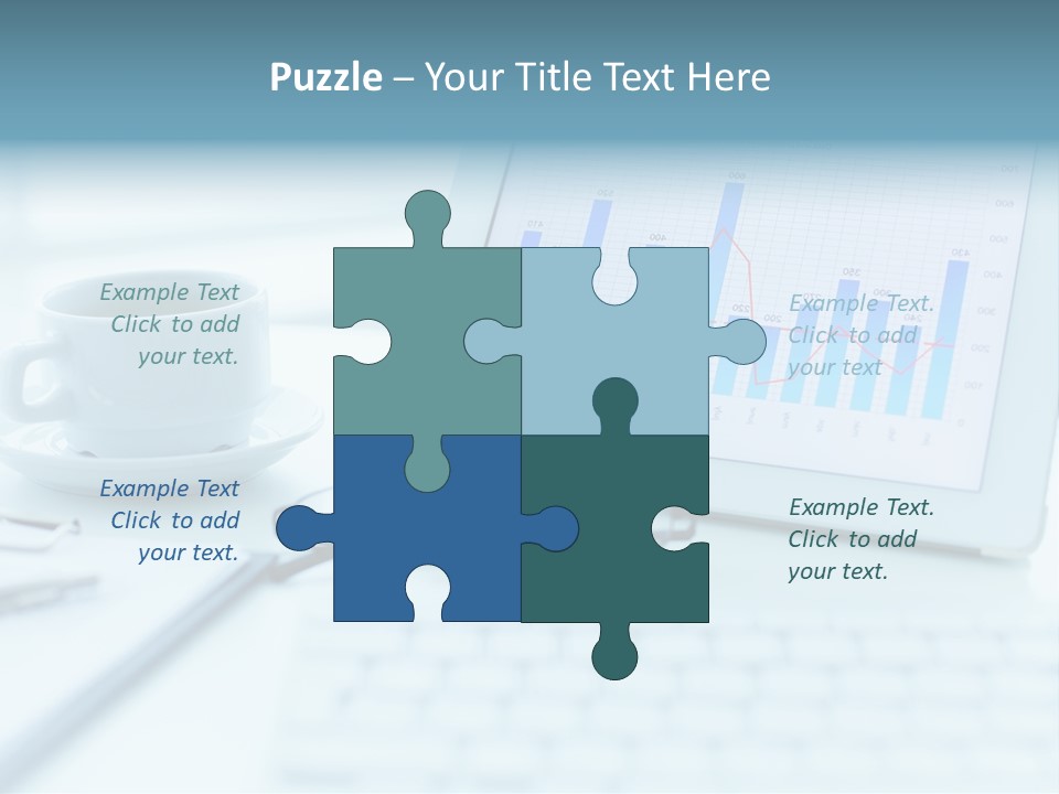 Wireless Cup Tablet PowerPoint Template