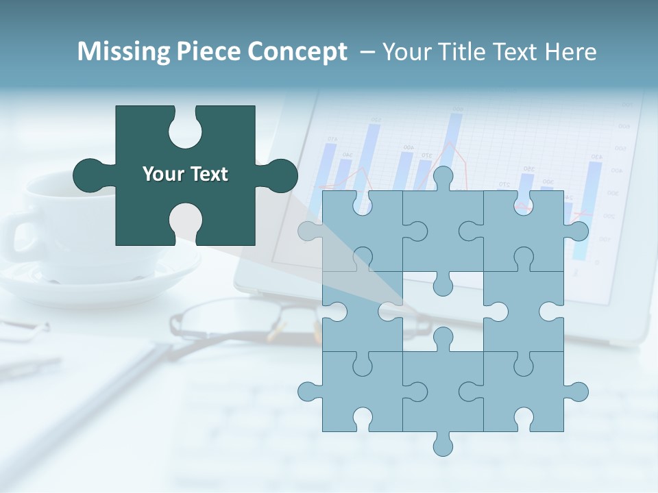 Wireless Cup Tablet PowerPoint Template