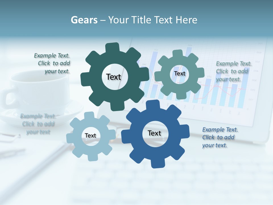 Wireless Cup Tablet PowerPoint Template