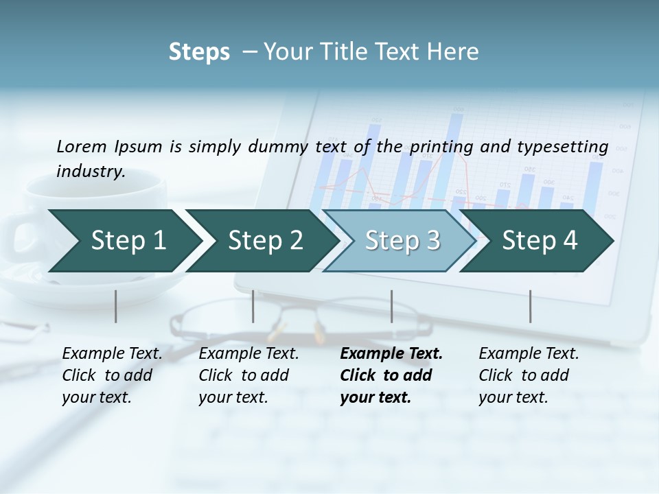 Wireless Cup Tablet PowerPoint Template