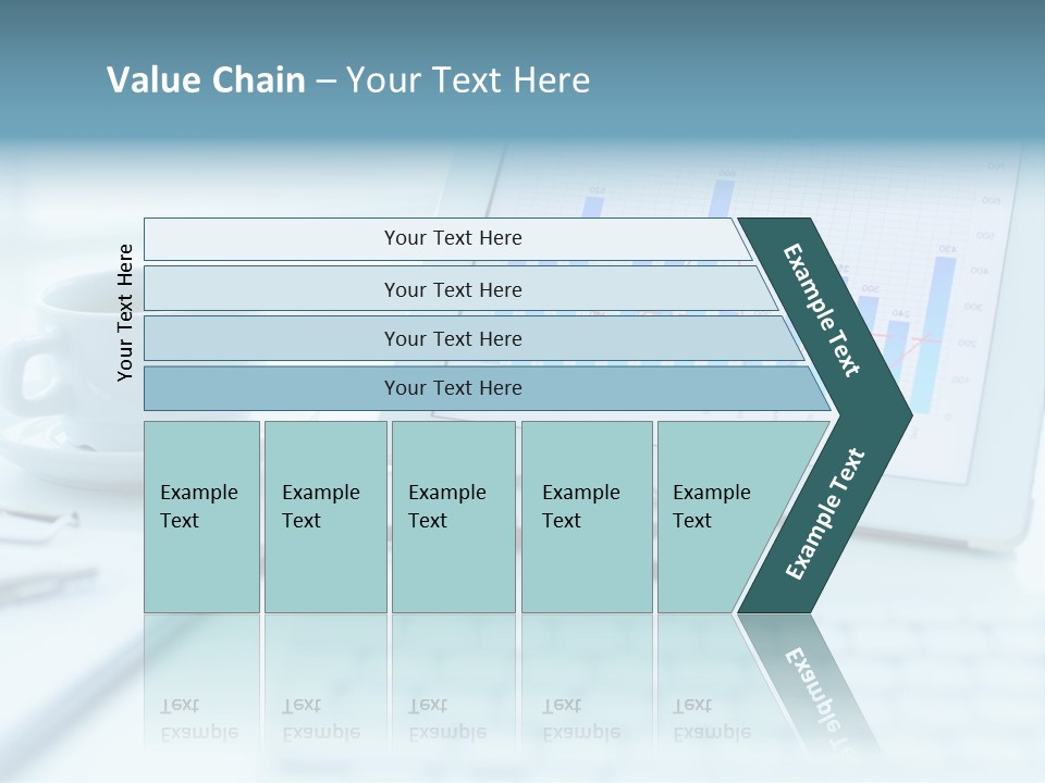 Wireless Cup Tablet PowerPoint Template