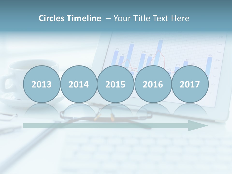 Wireless Cup Tablet PowerPoint Template
