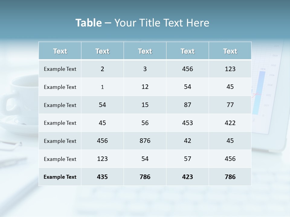 Wireless Cup Tablet PowerPoint Template