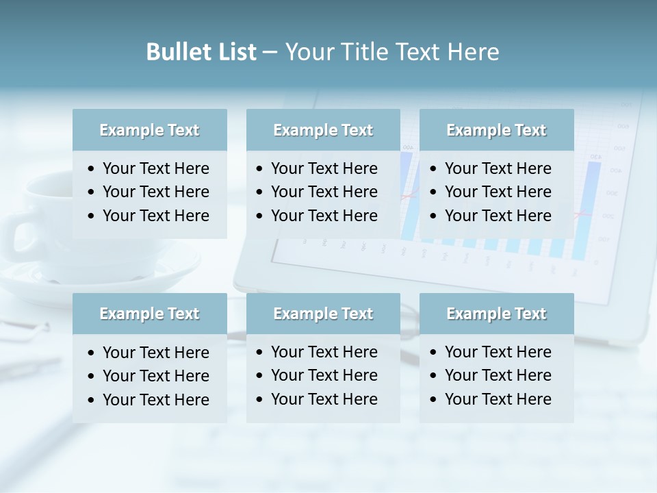 Wireless Cup Tablet PowerPoint Template