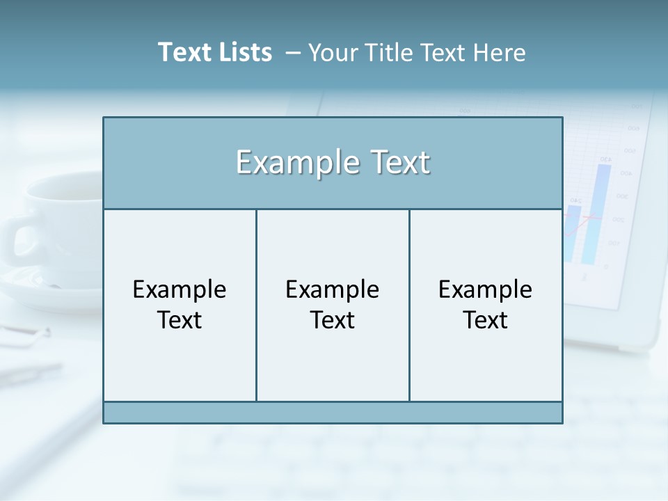 Wireless Cup Tablet PowerPoint Template