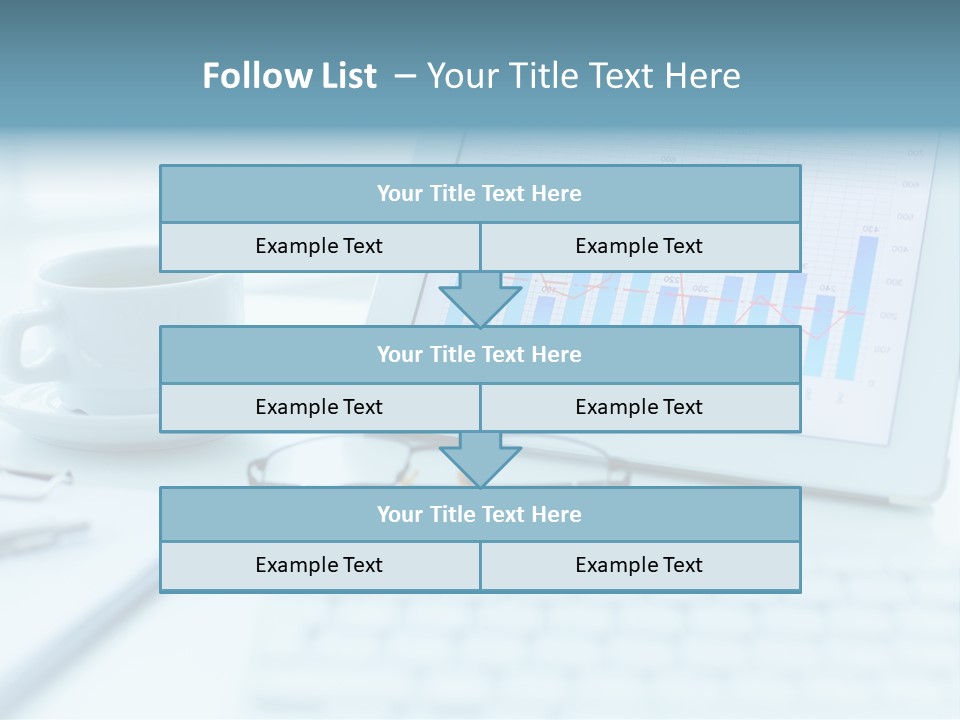 Wireless Cup Tablet PowerPoint Template