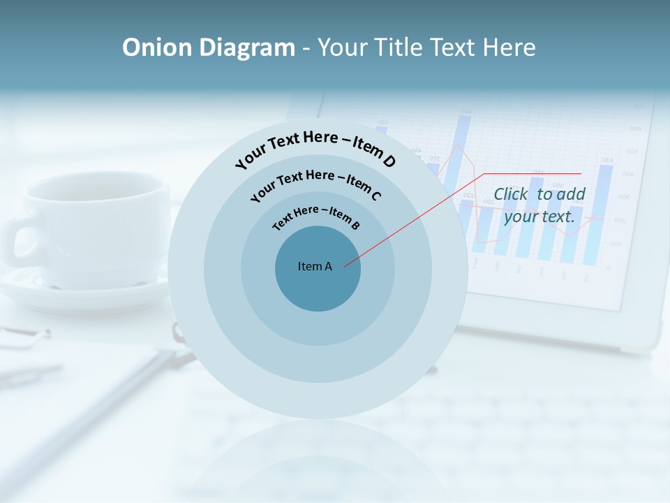 Wireless Cup Tablet PowerPoint Template